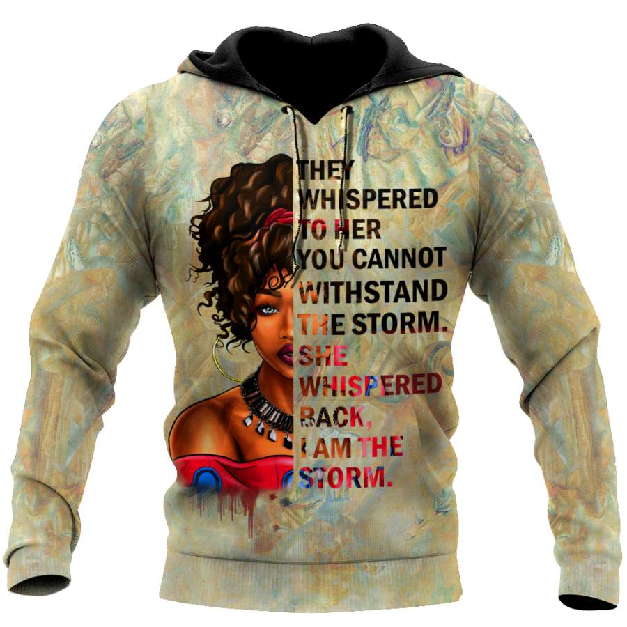 African They Whispered Girl Unisex Deluxe Hoodie ML