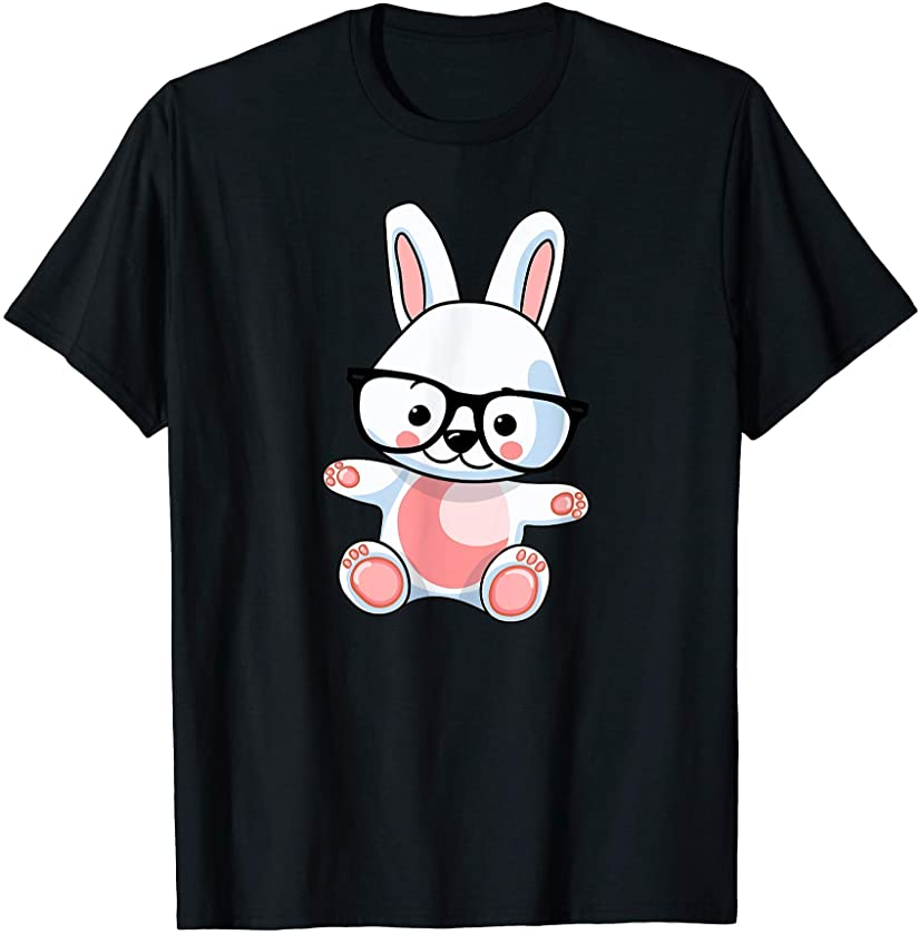 Cute Bunny With Glasses T-Shirt