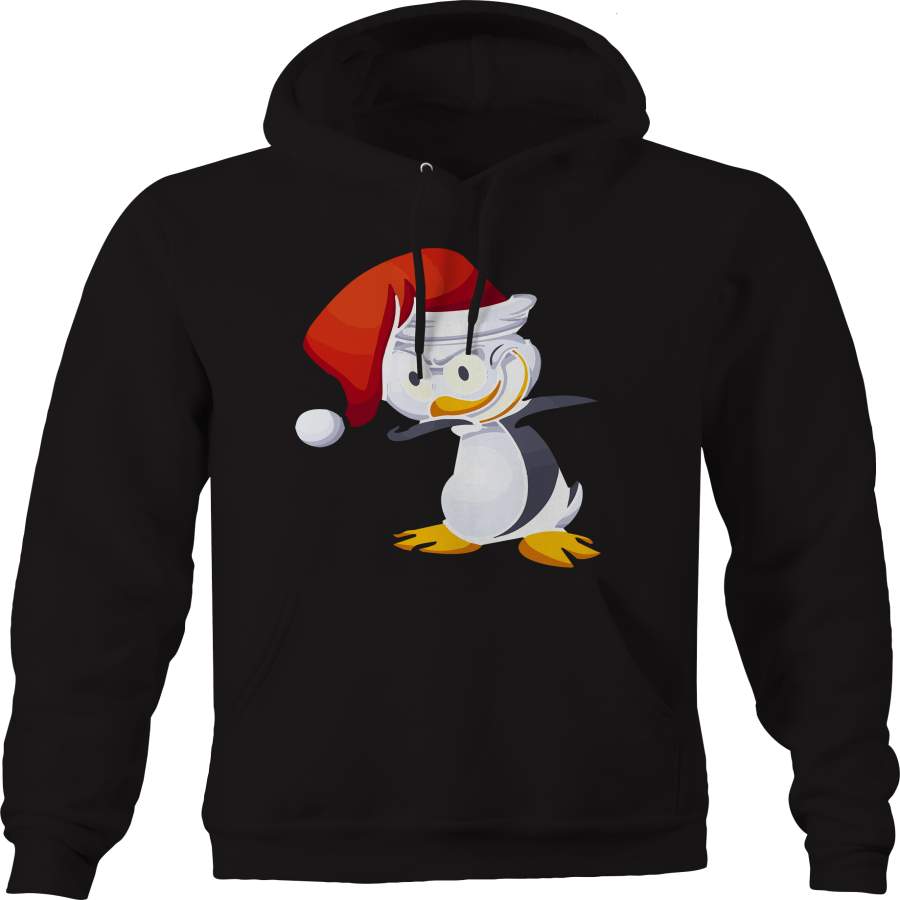 Penguin Dab Christmas Hat Dance Hoodie