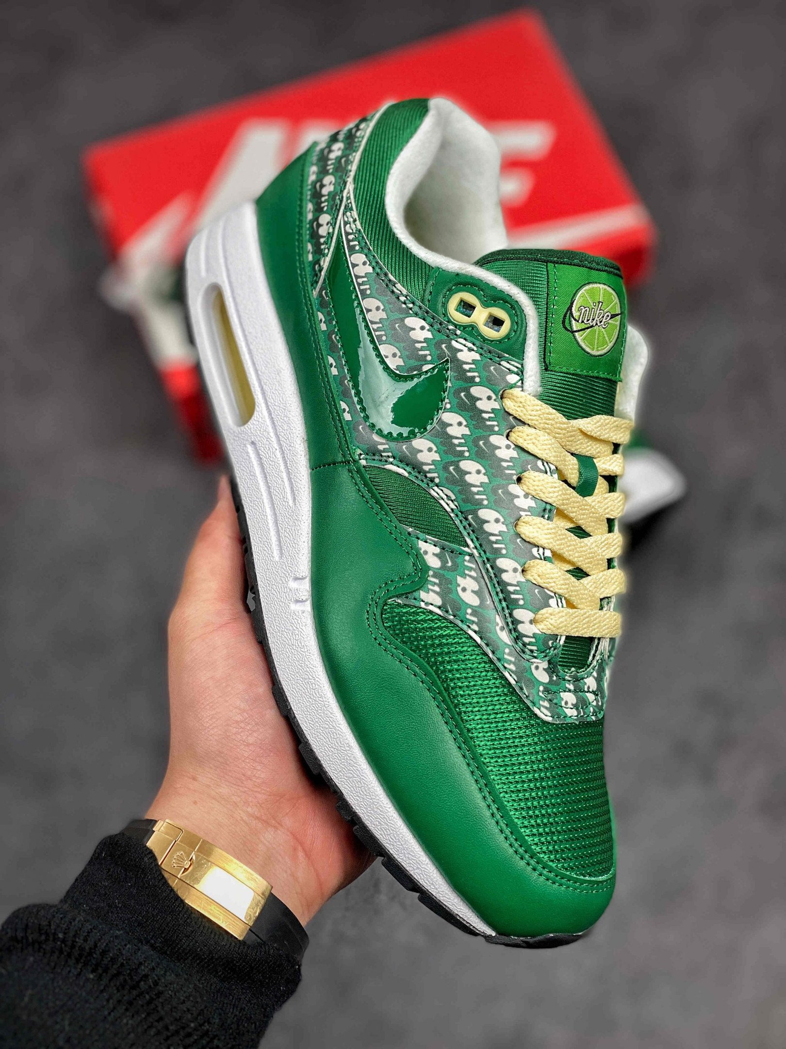 Nike Air Max 1 Limeade Pine GreenTrue White CJ0609-300 5339943