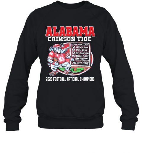 Alabama Crimon Tide 2020 Football National Champions Elephant Sweatshirt