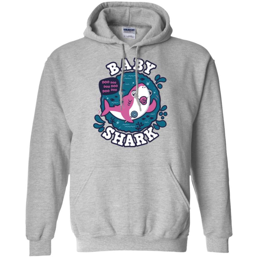 Shark Family trazo – Baby Girl chupete Pullover Hoodie