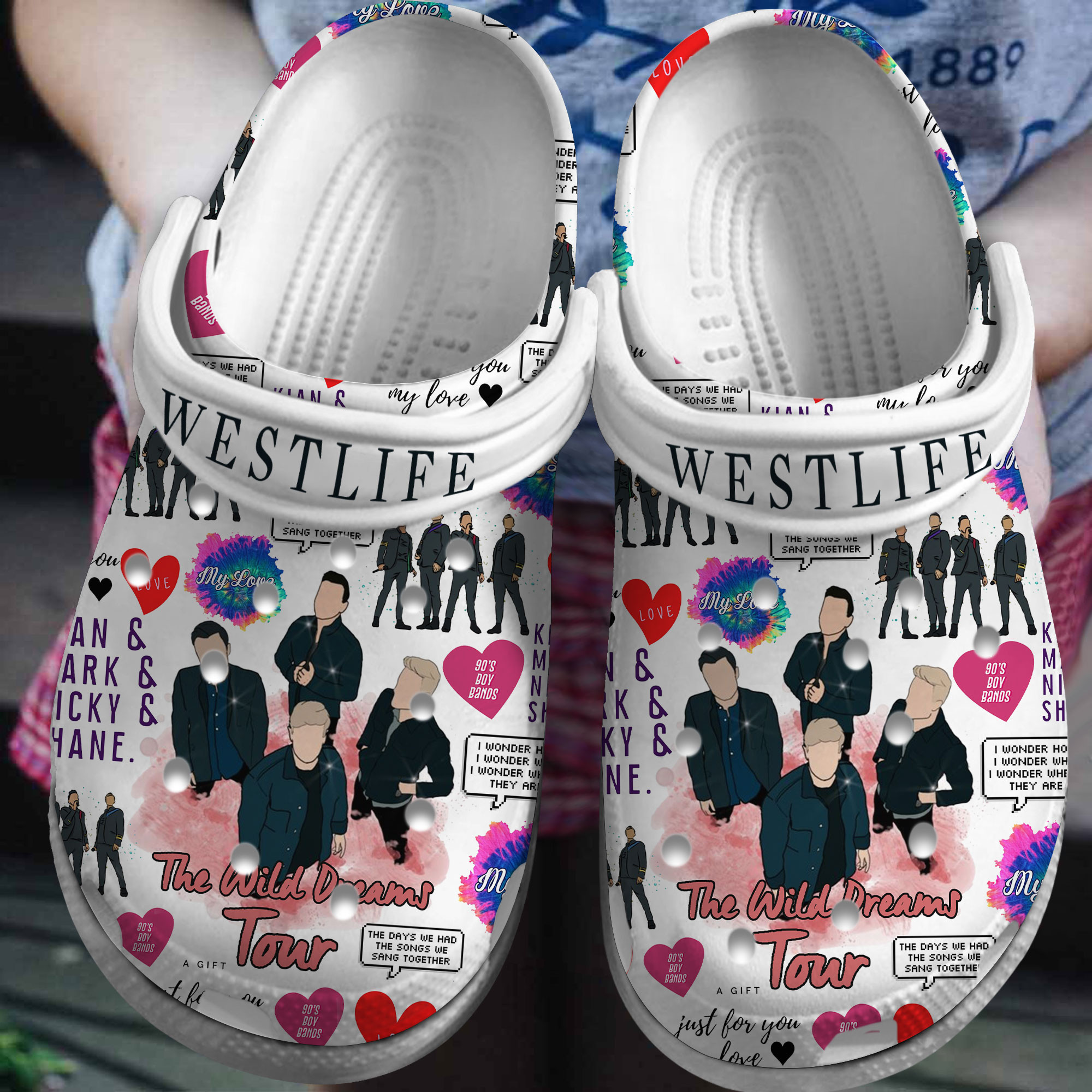 Premium Westlife Music Crocs Crocband Clogs Shoes Comfortable For Men Women and Kids