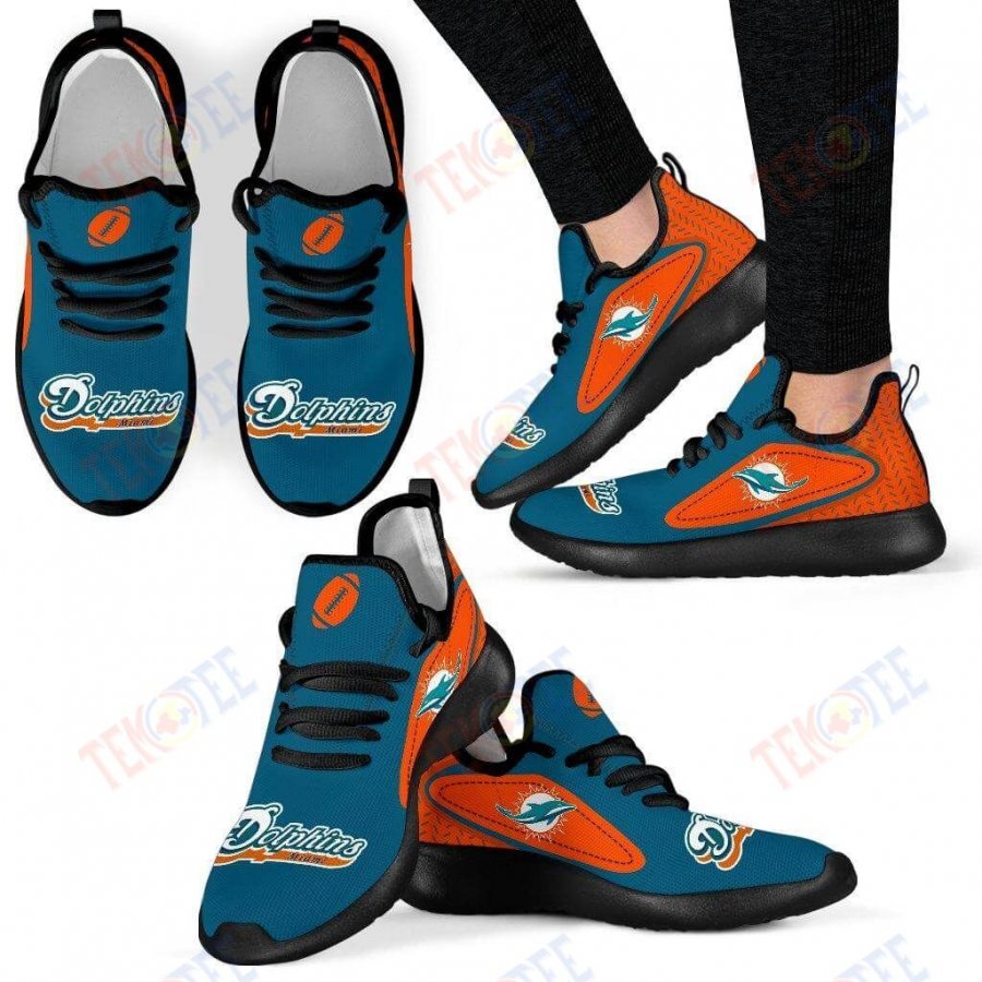 Mens Womens Miami Dolphins Sneakers Legend React Mesh Knit Sneaker Running Shoes For Men Women TDT751