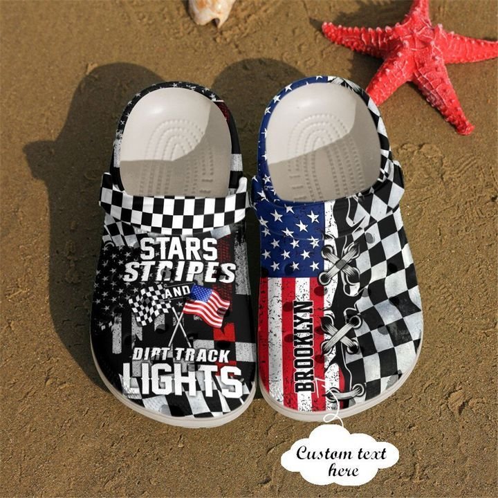 Racing Personalized Star Stripes Sku 2010 Clogs Clogband Clog Comfortable For Mens Womens Classic Clog Water Shoes