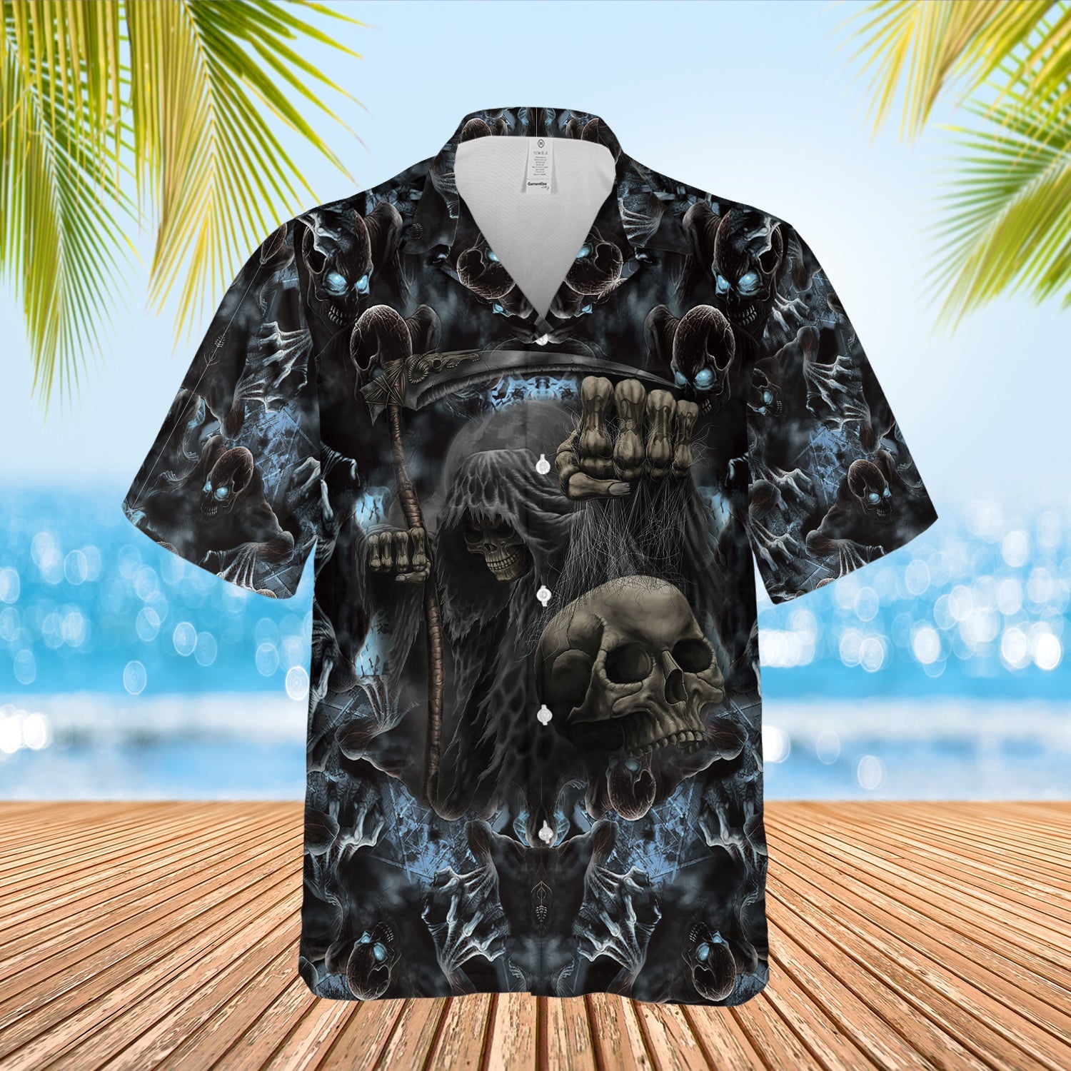 Skull Grim Reaper Hawaii Lover Hawaii Shirt For Men Women Ha94673