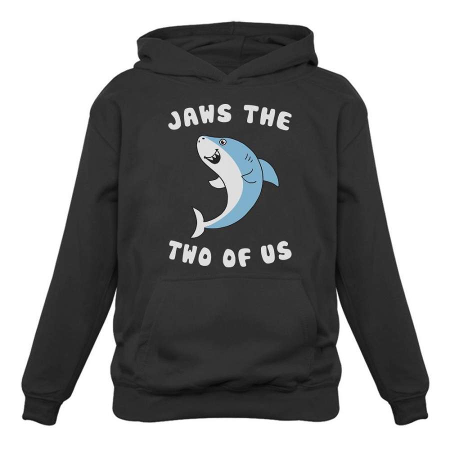 Jaws the Two of Us Cute Shark Valentine’s Day Couple BFF Set Women Hoodie