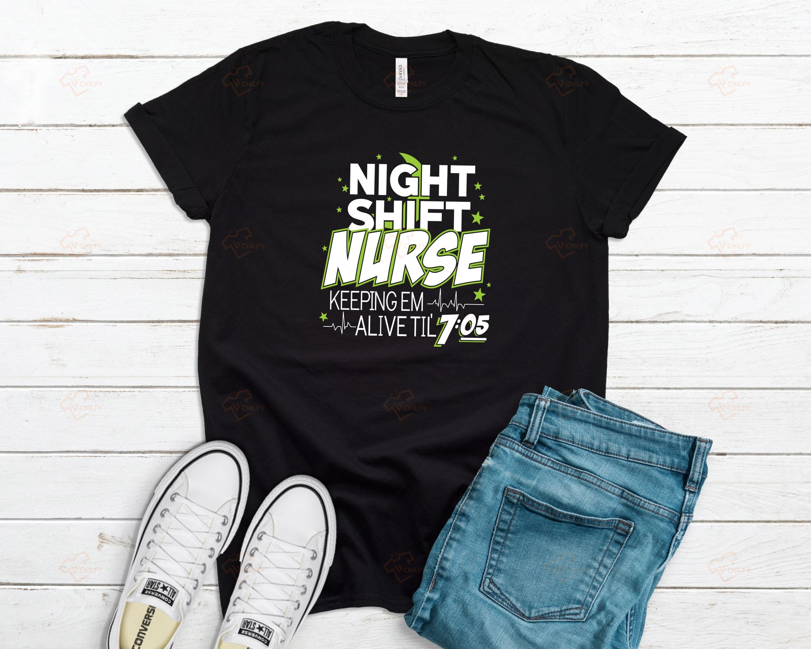 Night Shift Nurse Shirt, RN Tee, Gift For Nurse, Funny Nurse Gift, Nursing Student