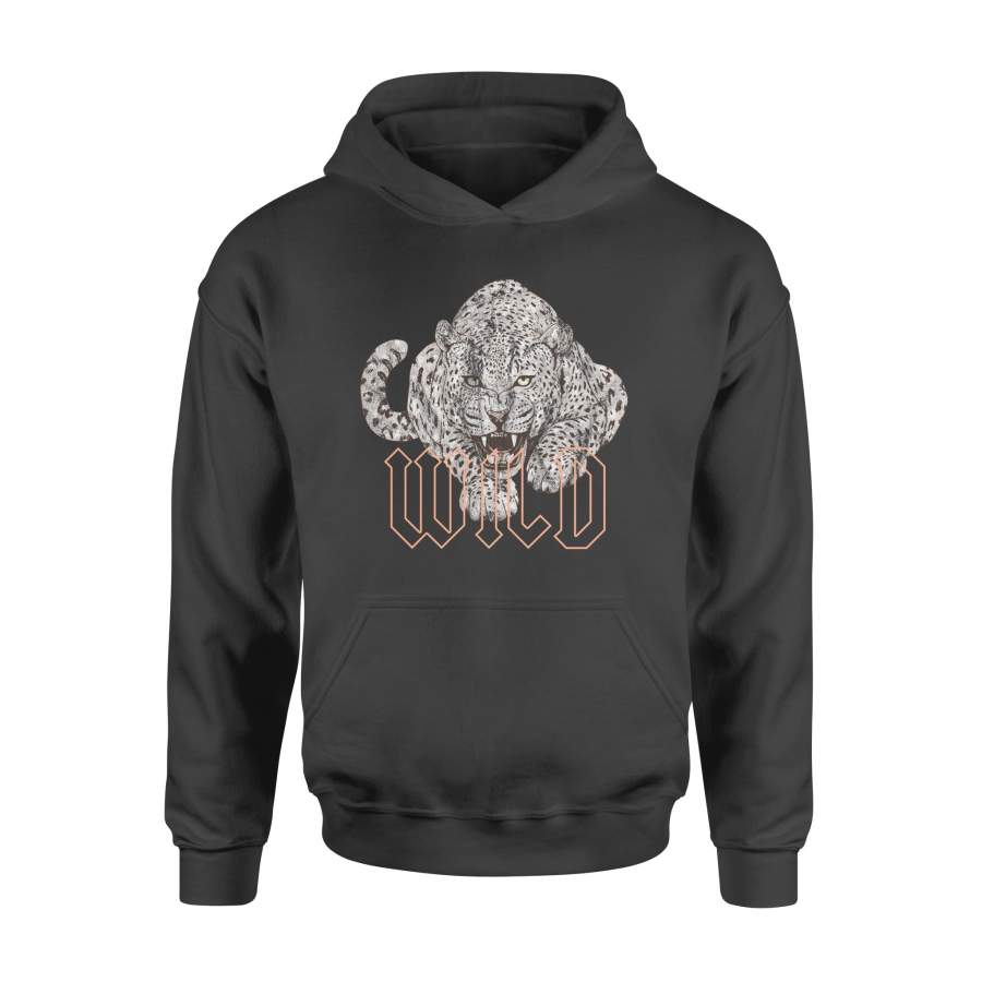 Wild Jaguar Leopard Cheetah Print Graphic – Standard Hoodie