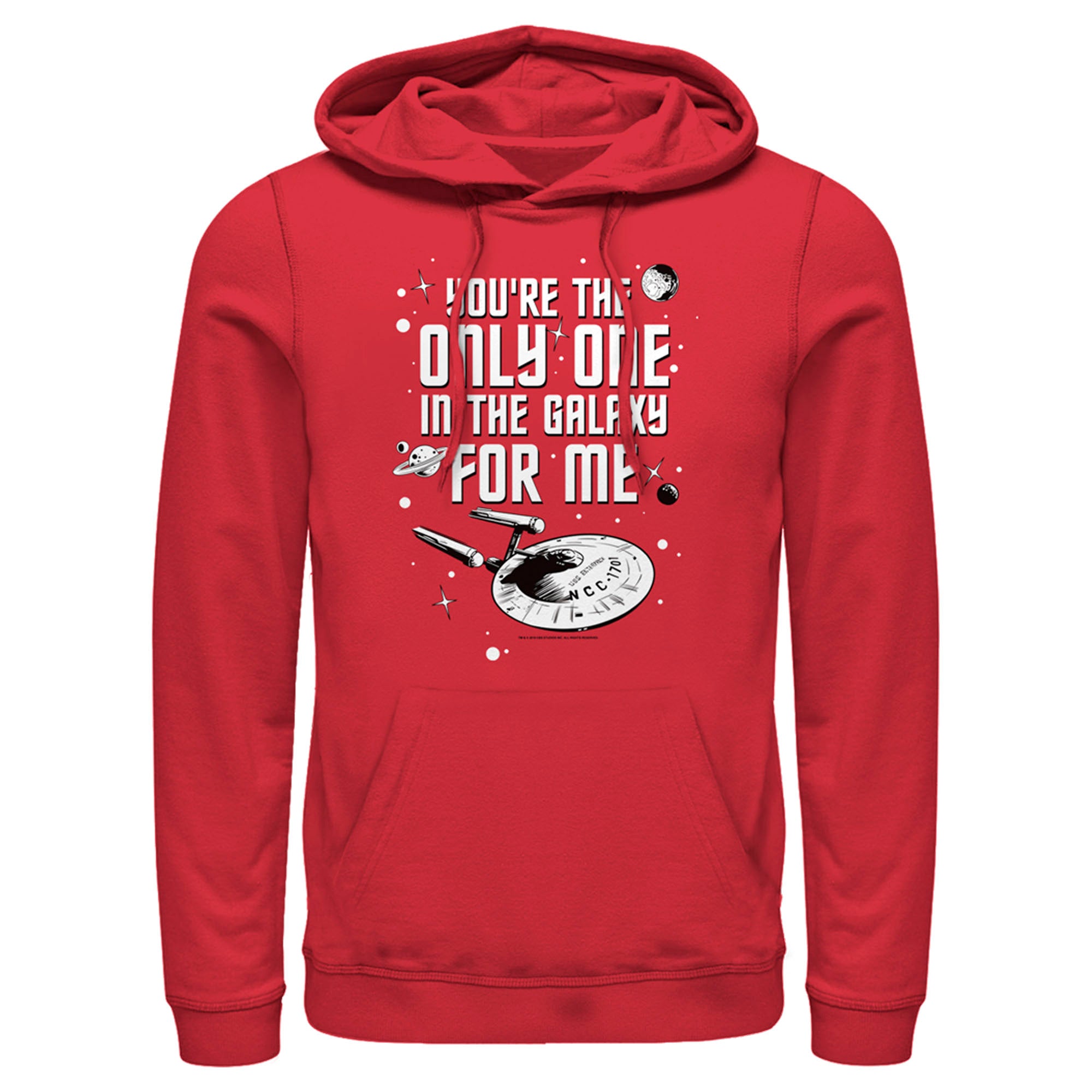 Men’S Star Trek Valentine’S Day Your The Only One In The Galaxy For Me Pull Over Hoodie