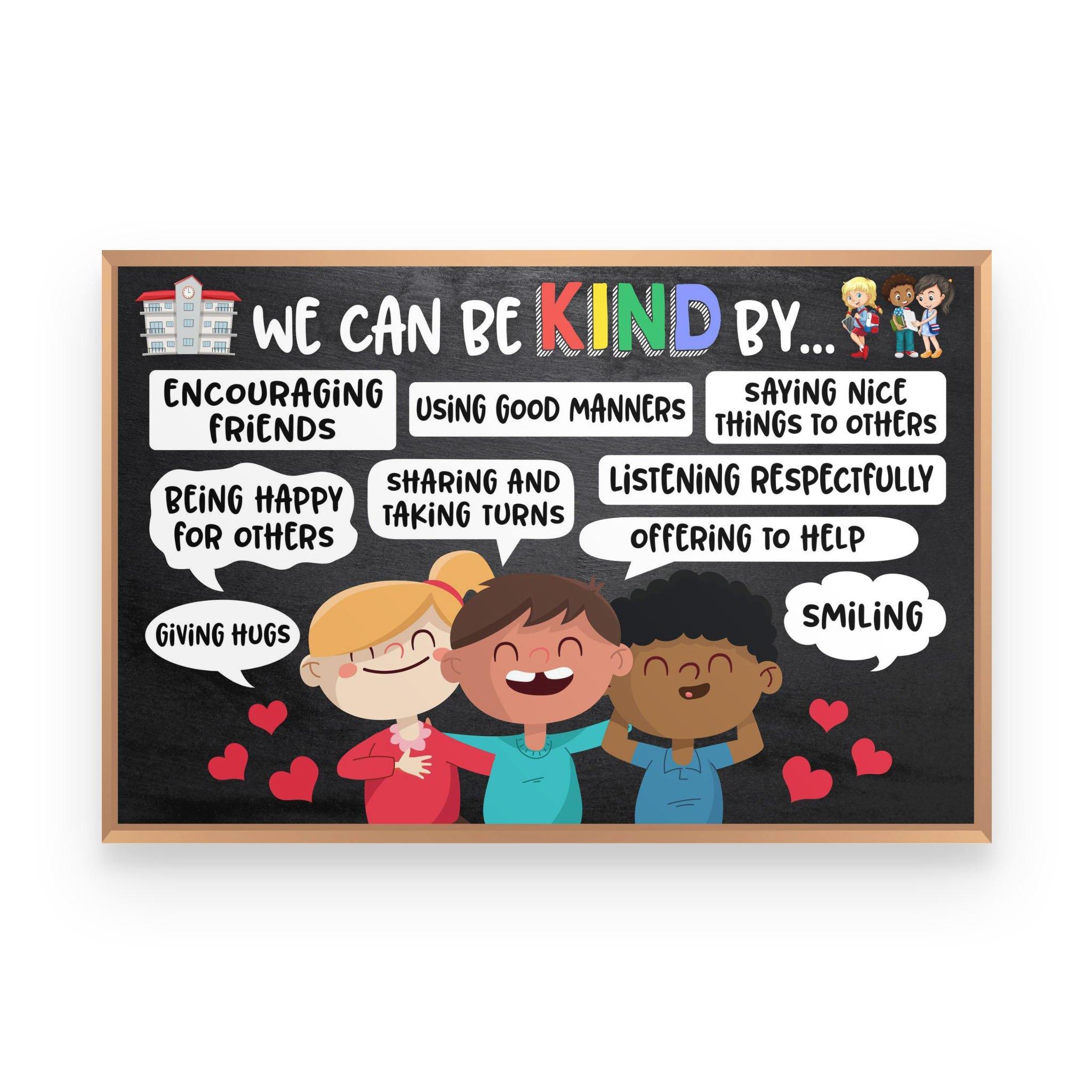 Teacher - We Can Be Kind - Classroom - Poster - Poster Art Design