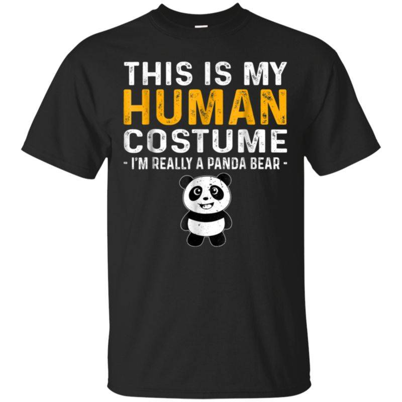 This Is My Human Costume Shirt Panda Bear Family Animals Tee