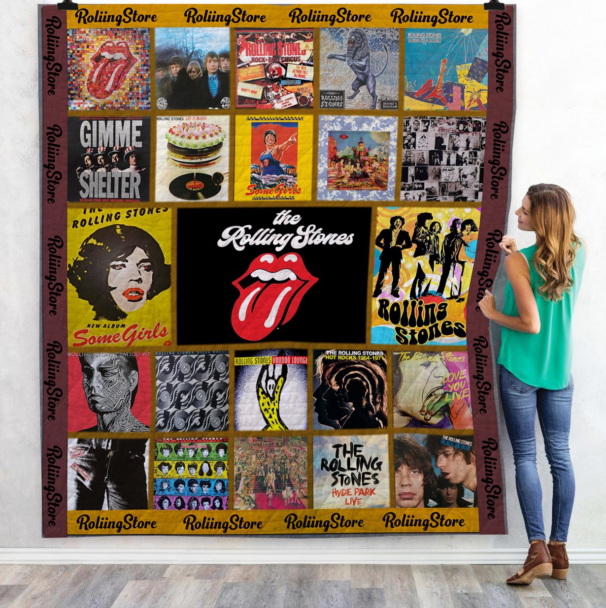 The Rolling Stones 02 Blanket Quilt