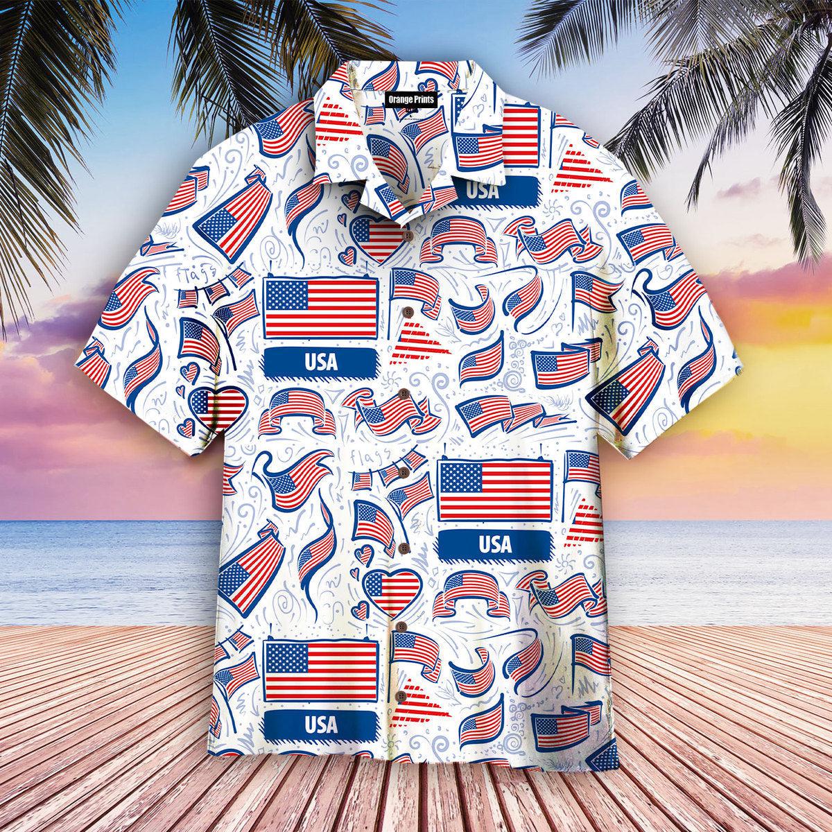 American Flag Hawaii Shirt For Men Women Ha63731