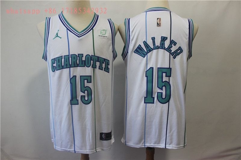 Charlotte Hornets Kemba Walker #15 2020 NBA New Arrival White Jersey