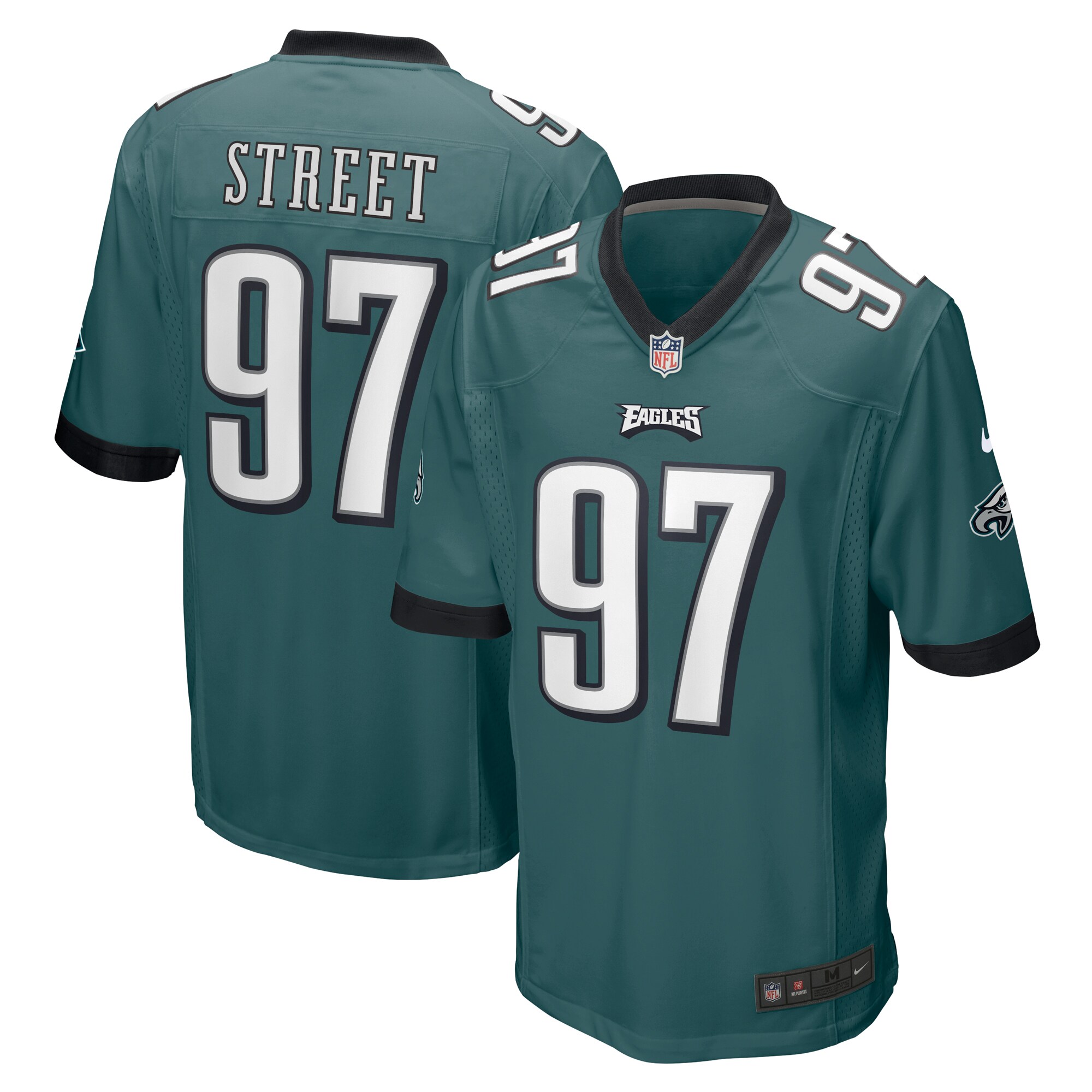 Kentavius Street Philadelphia Eagles Game Player Jersey – Midnight Green