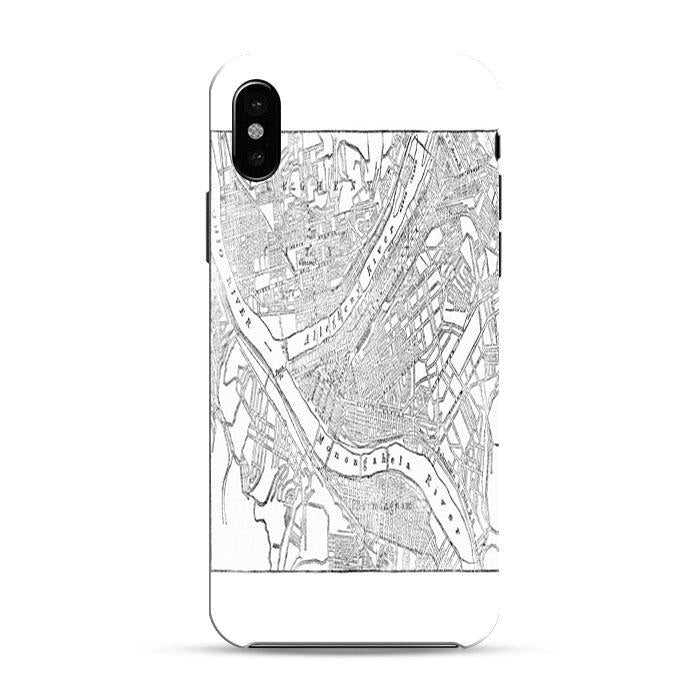 Vintage Map Of Pittsburgh Pa (1885) iPhone XR 3D Case