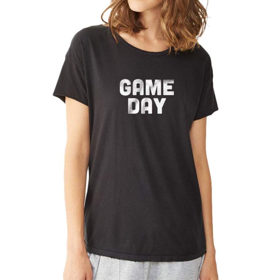 Game Day New England Patriots Playoffs Atlanta The Gameday Chic Falcons Gameday Football Women’S T Shirt