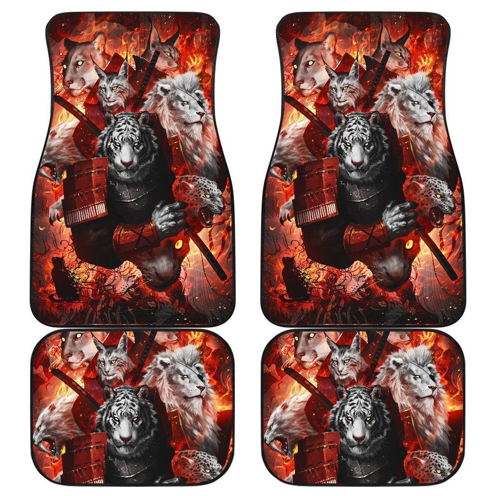 Tiger Ninja Animal Wild Car Floor Mats 191101 Personalized Car Seat Floor Mat Custom Print