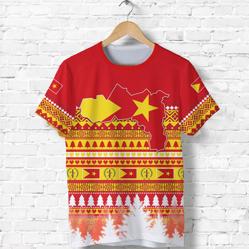 Tigray T Shirt Merry Christmas Mix African Pattern Lt13