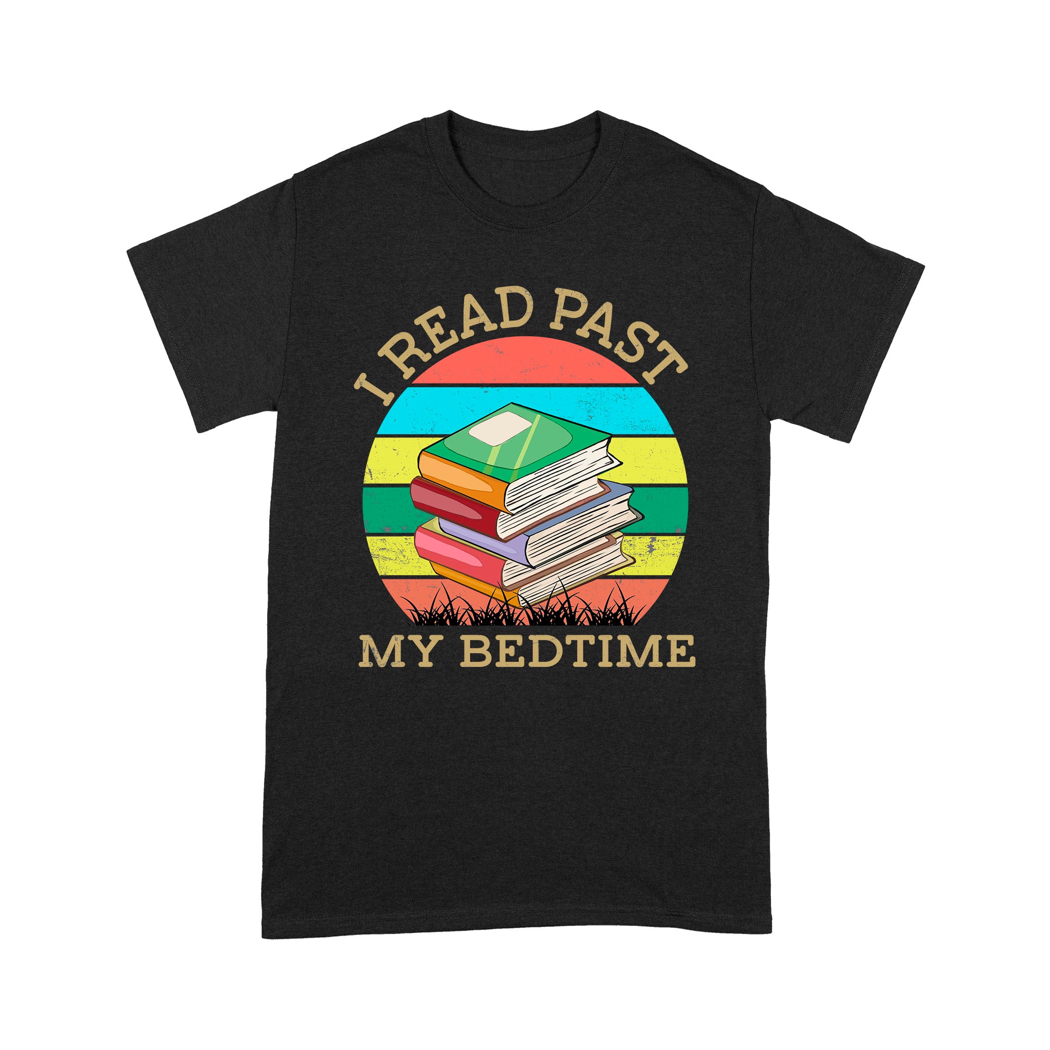 Vintage I Read Past My Bedtime Gift Book – Standard T-shirt