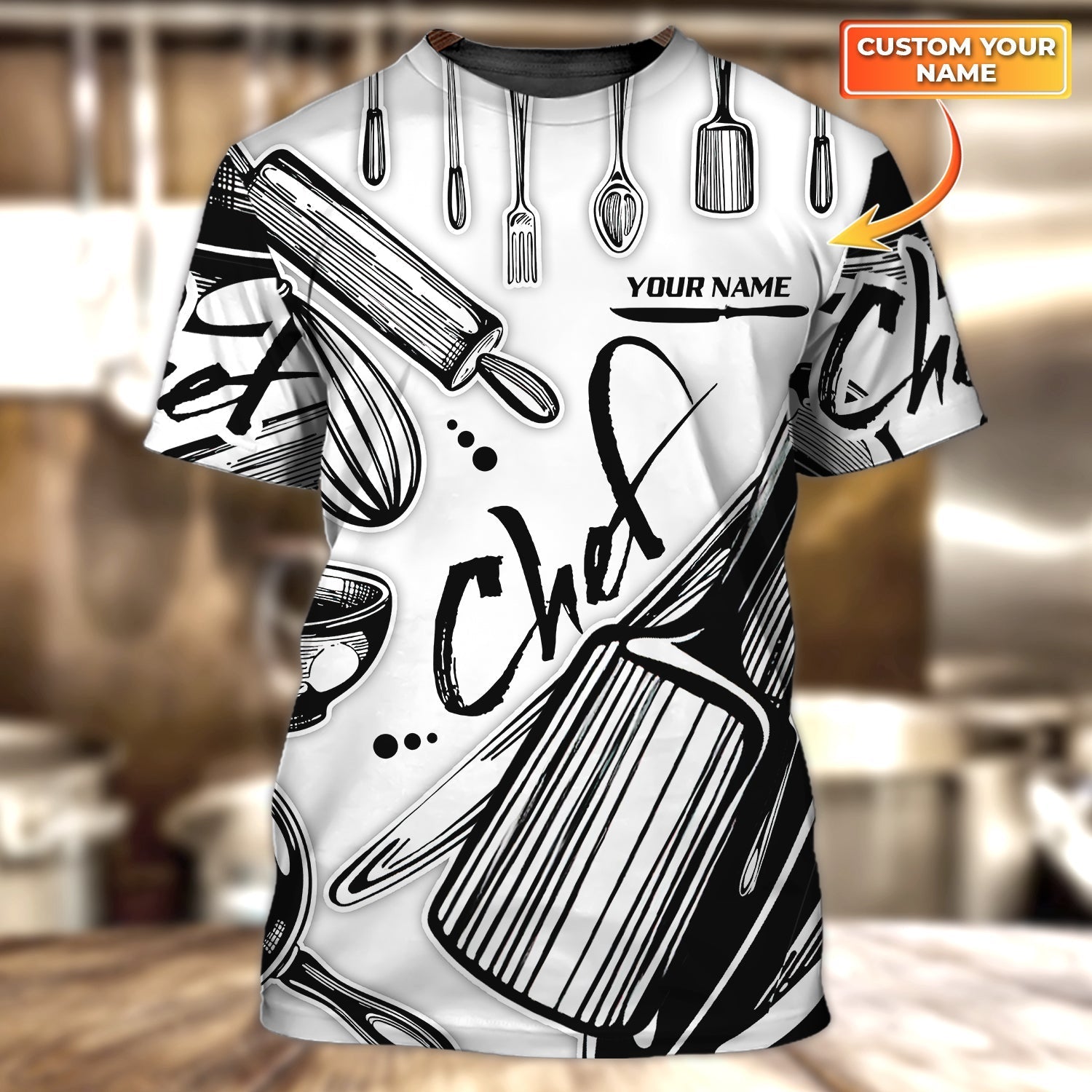 Custom 3D Nice Chef Shirts, Master Chef T Shirt 3D, Gift For Master Chef, Chef Shirt