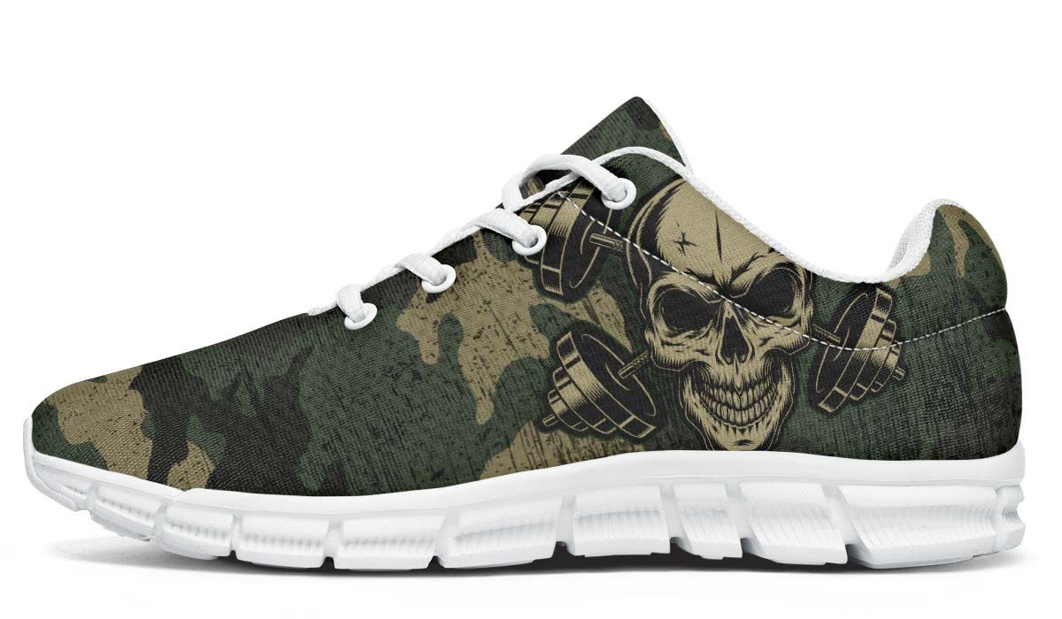 Camo Weights Lift Like A Boss Breathable Sneakers Custom Shoes V52