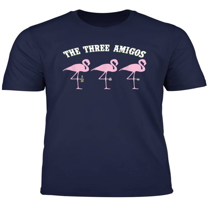 The Three Amigos Flamingos With Tequila Salt Lime Holiday T Shirt