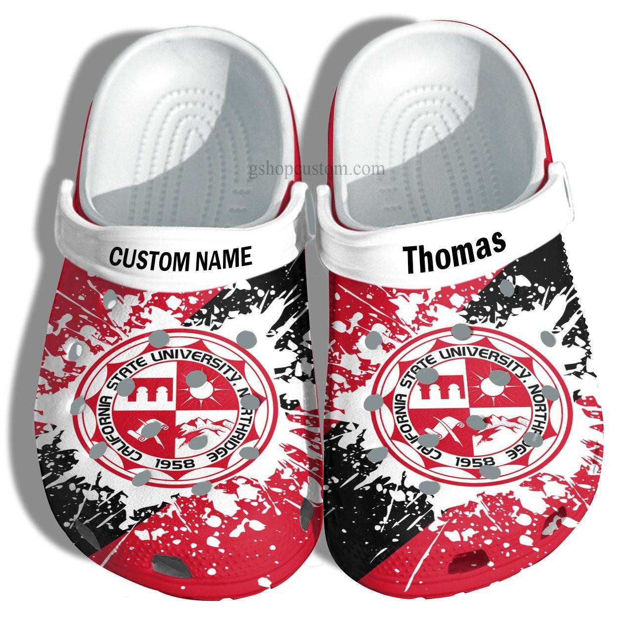 California State University Northridge Graduation Gifts Croc Crocss Clog Shoes Customize – Admission Gift Crocss Clog Shoes