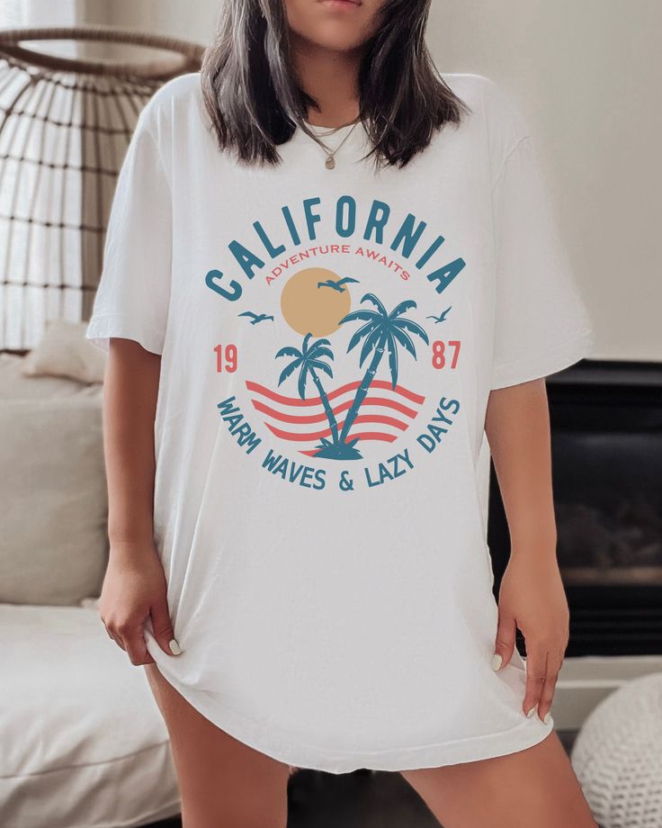 California Warm Waves and Lazy Days Beach Vibes, Personalized Gift