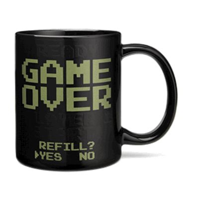 Caneca Game Over Continue Mugs