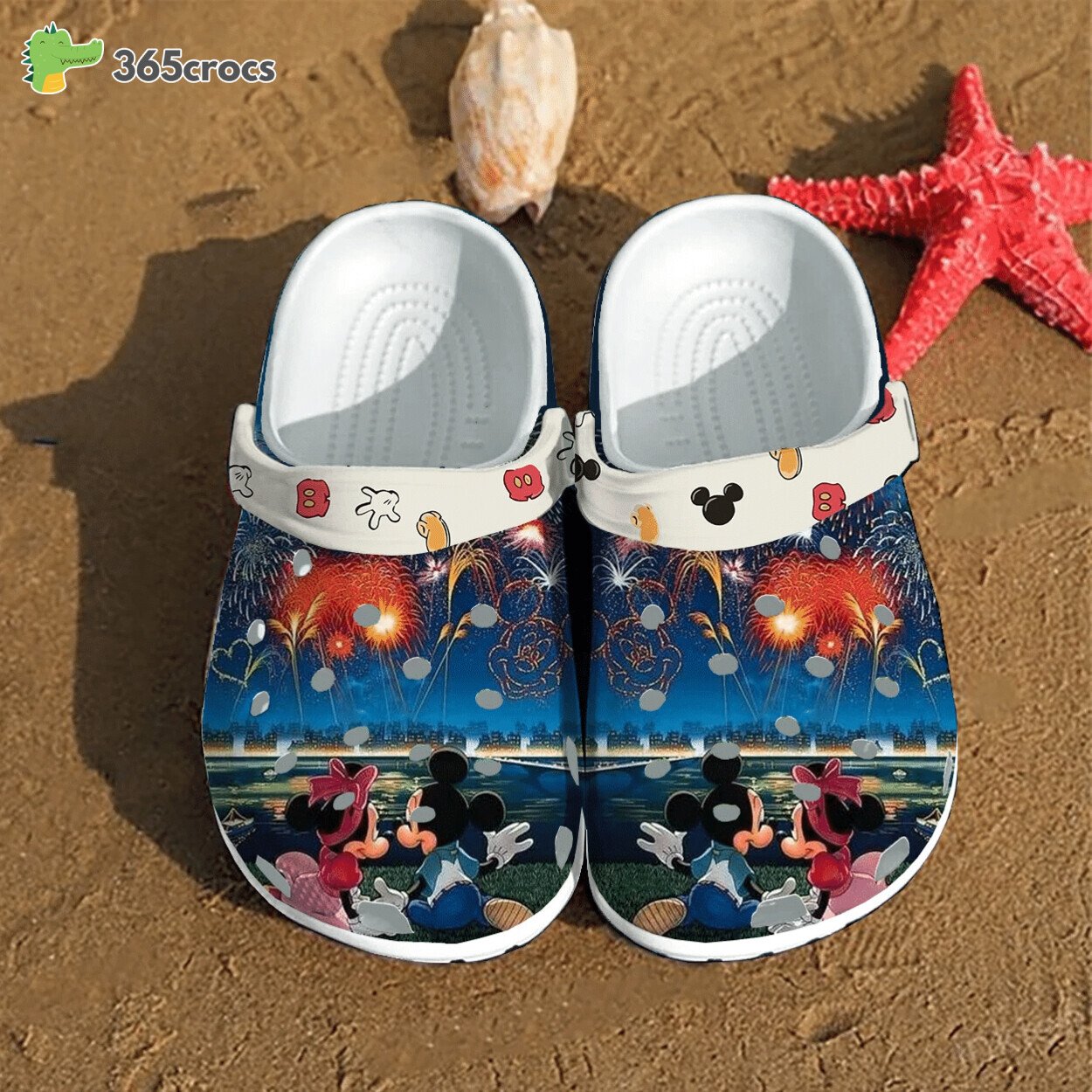 Cartoon Duo Legend Mickey Minnie Mouse Inspired Crocss Clog Footwear