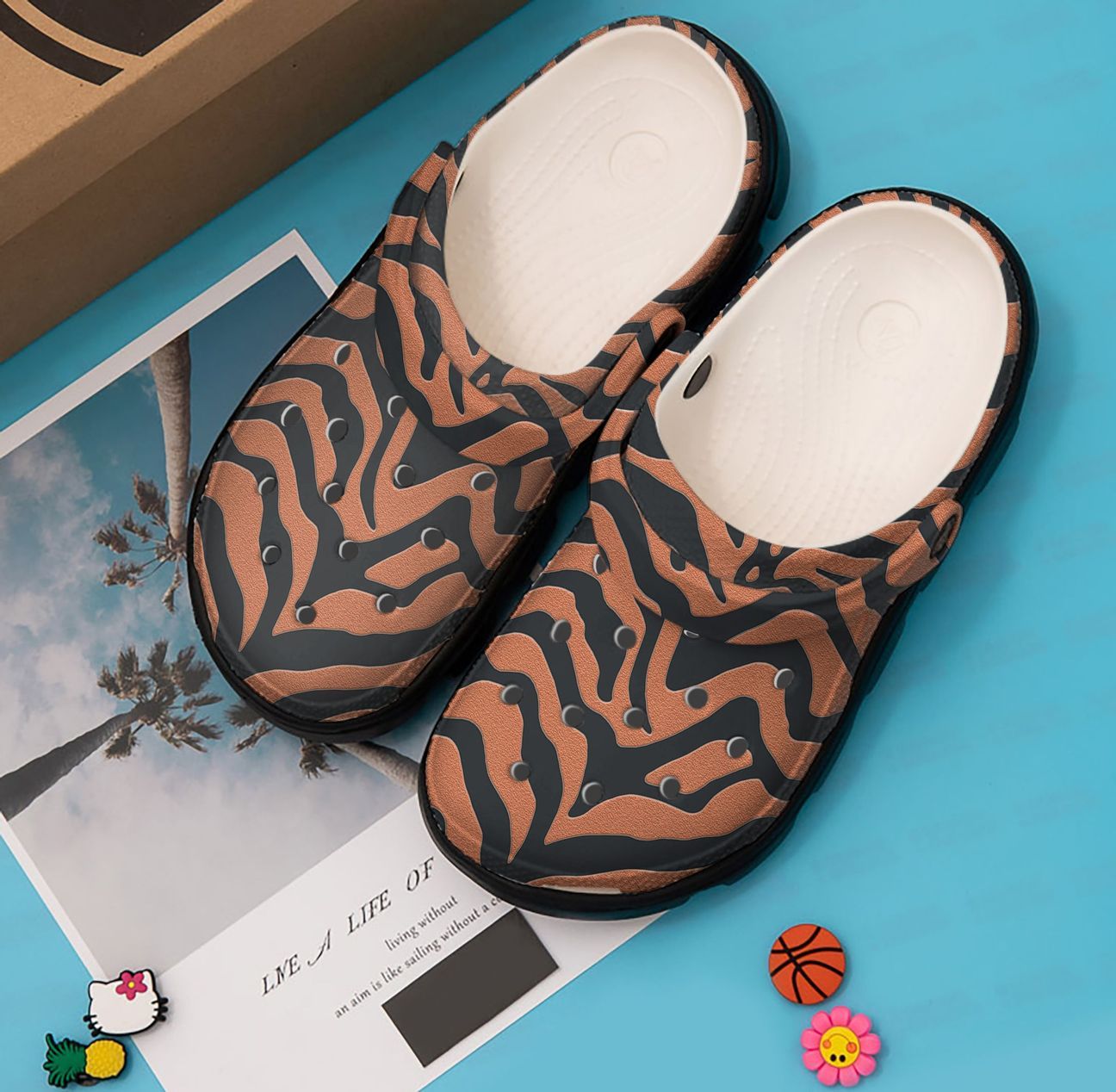 Tiger Personalized Clog, Custom Name, Text, Color, Number Fashion Style For Women, Men, Kid, Print 3D Cool Tiger Stripe