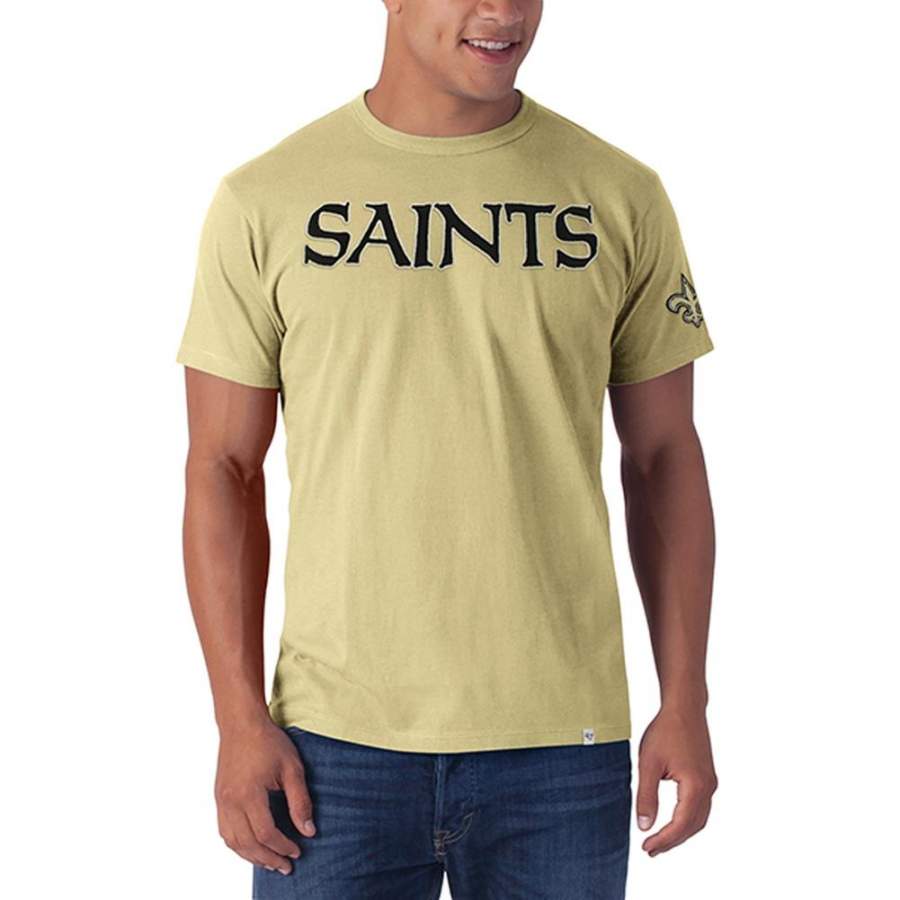 New Orleans Saints – Logo Fieldhouse Premium Yellow T-Shirt