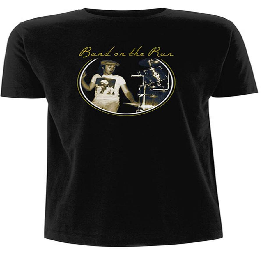 Wings Band On The Run Paul Mccartney Live Tour TShirt Mens Unisex