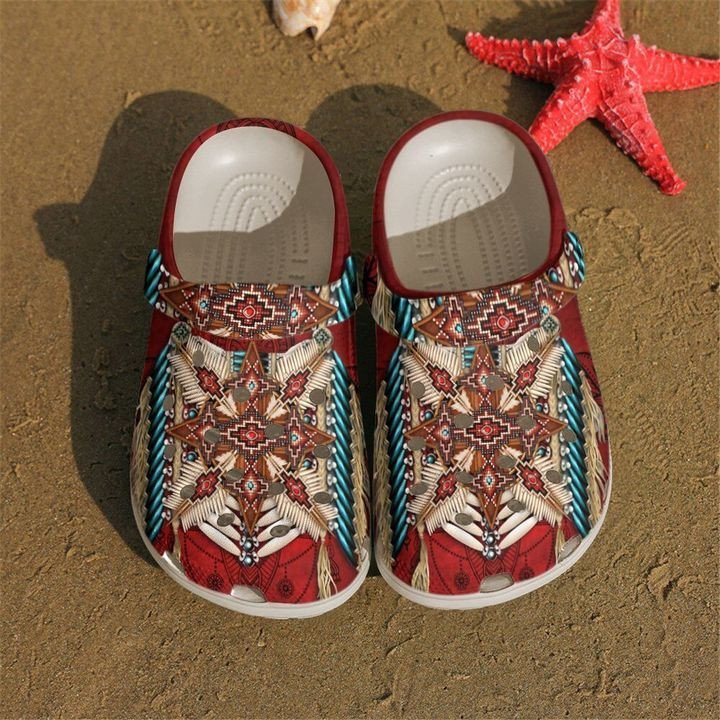 Native American  Sku 1606 Crocs Clog Shoes