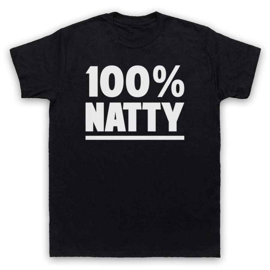100% 100 Percent Natty Natural Bodybuilding Gym Workout Mens T-Shirt