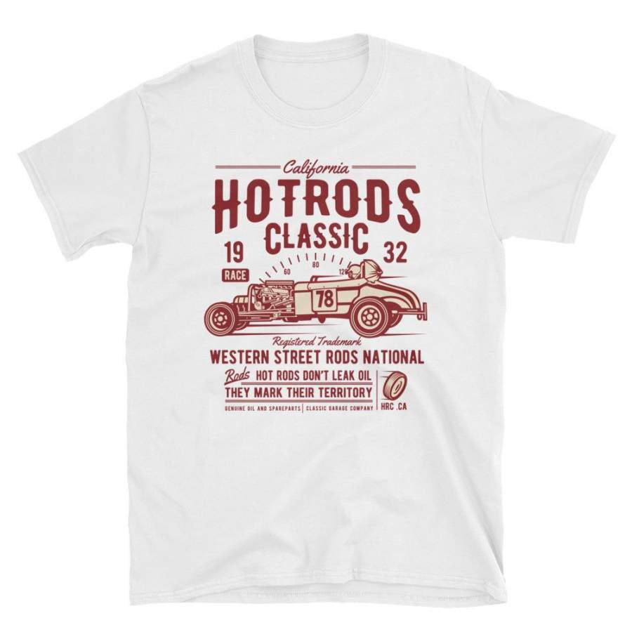 California Hot-Rods Classic Vintage Poster T-Shirt