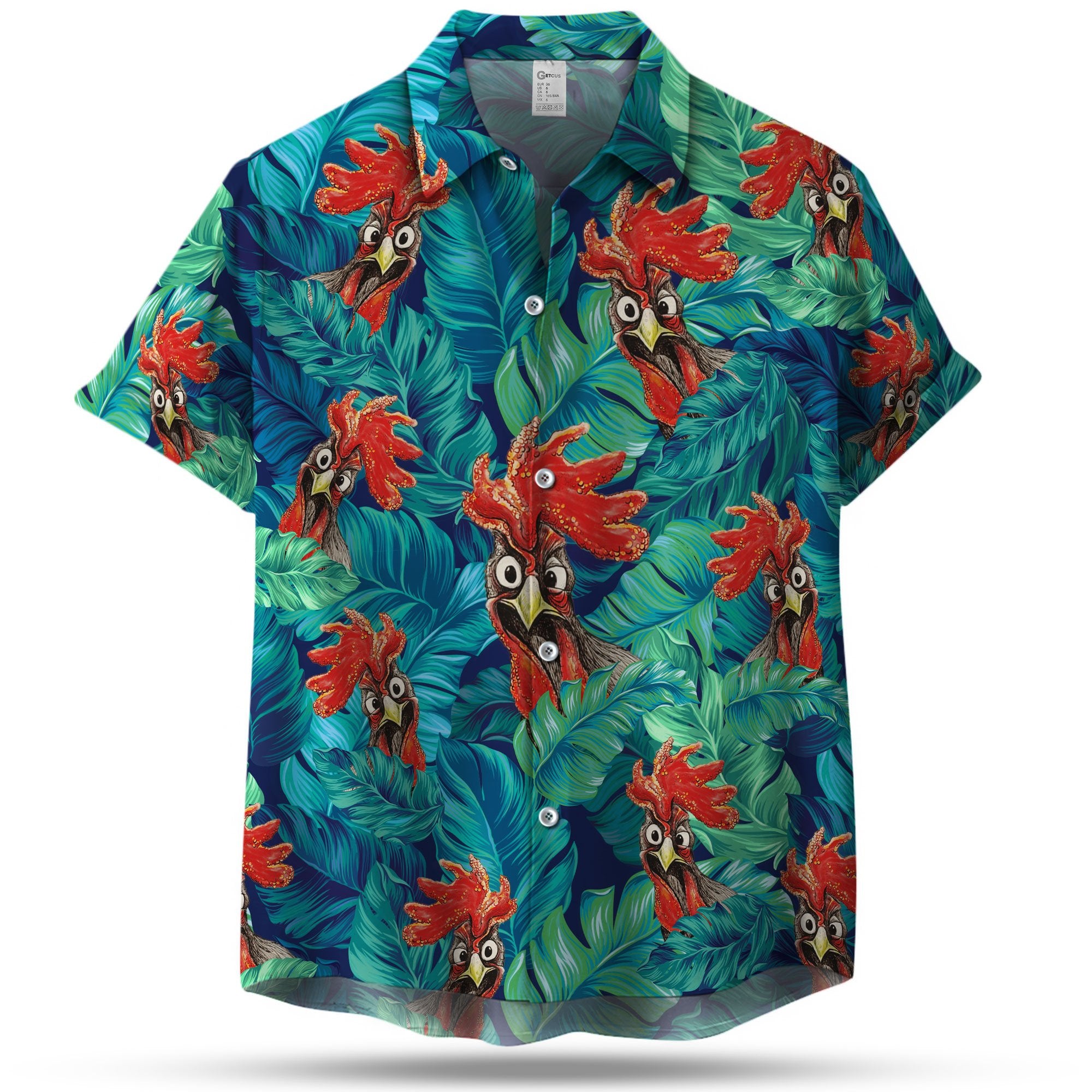 Chicken Seamless Pattern Hawaii Shirt Ha14485