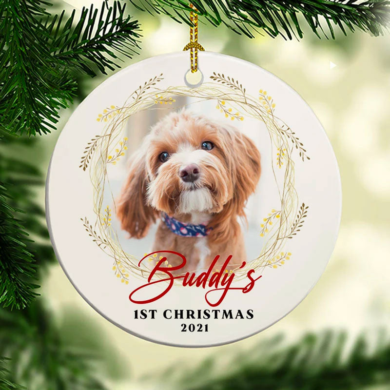 Christmas 2021, Personalized Christmas Ornaments, Custom Photo Gift