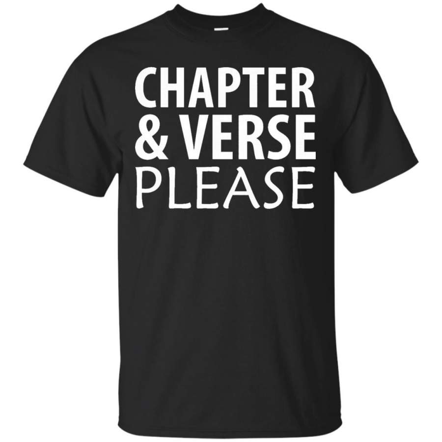 AGR Chapter and Verse Please Bible Scripture T-Shirt