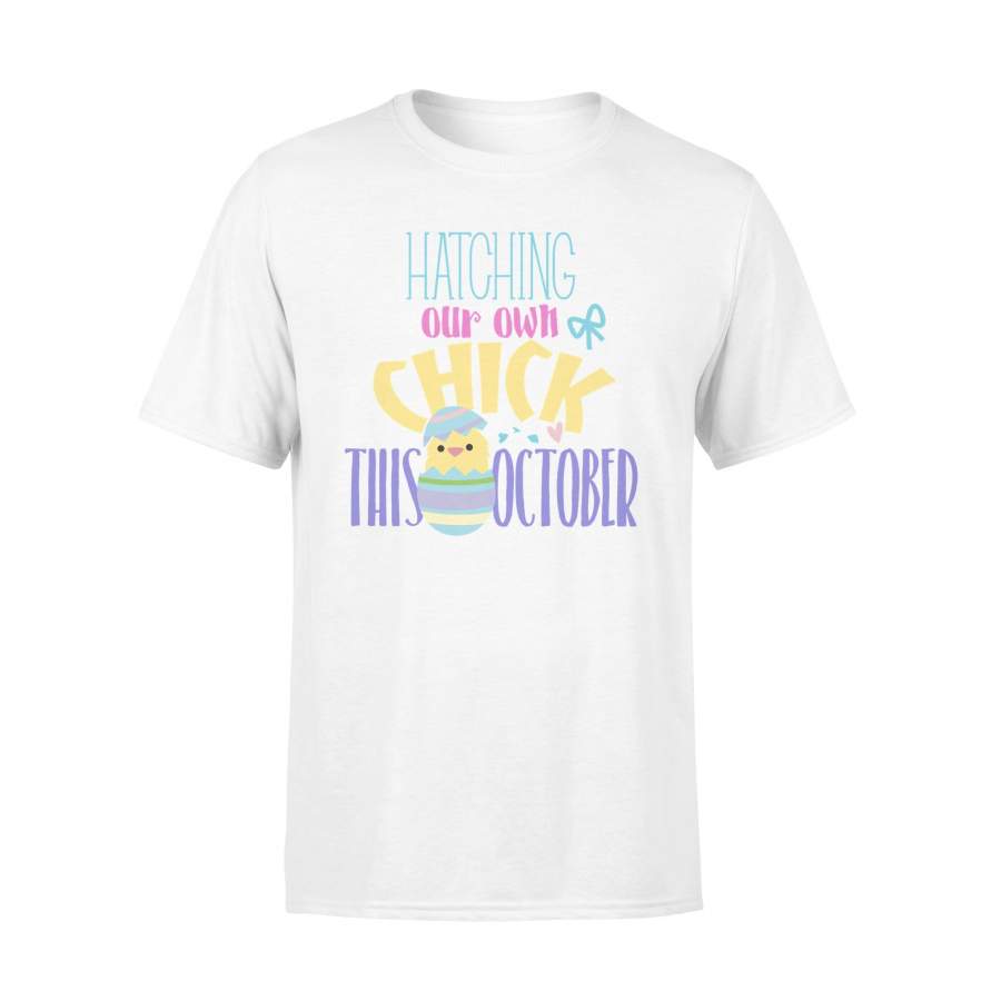 Easter Pregnancy Reveal Due In October T Shirt