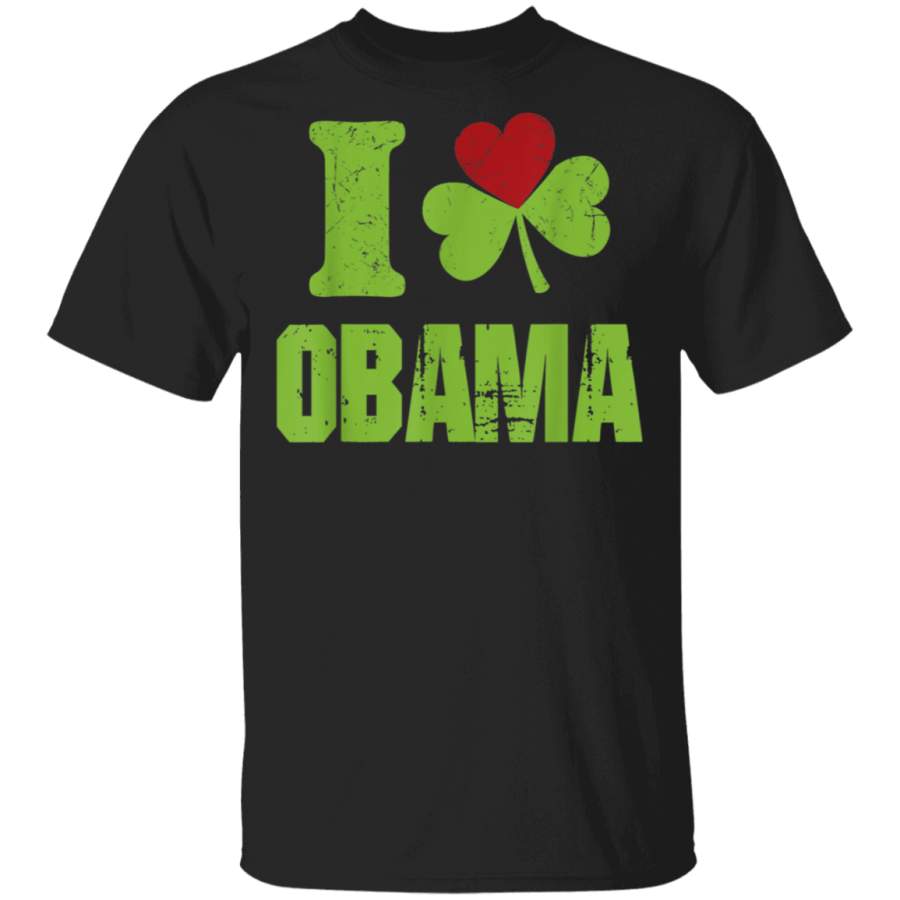 I Love Obama St Patricks Shamrock Shirt