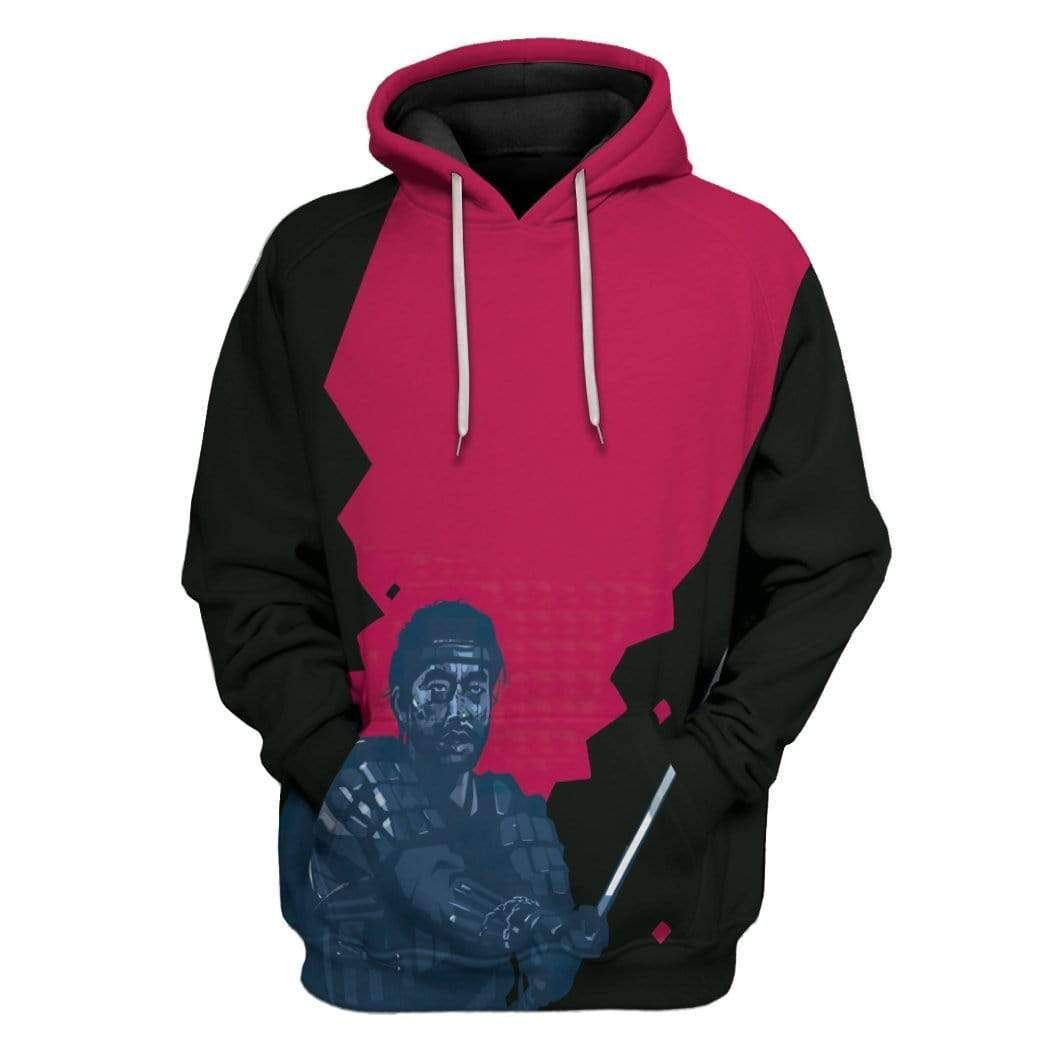 3D Ghost Of Tsushima Samurai Black Custom Hoodie Apparel