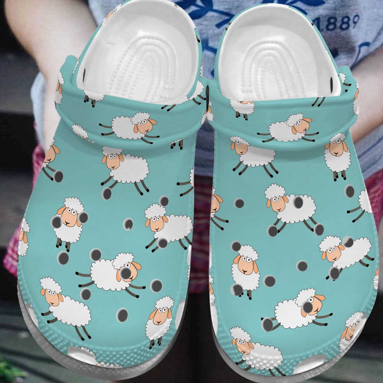 Sheep Personalized Clog, Custom Name, Text, Color, Number Fashion Style For Women, Men, Kid, Print 3D Simple Sheep