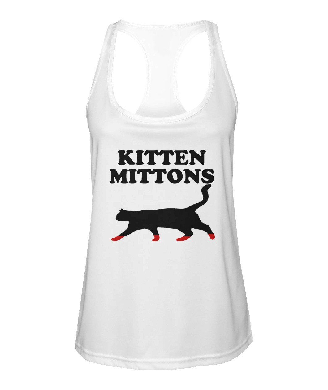 Shop Kitten Mittons shirt Women’s Racerback Sport Tank