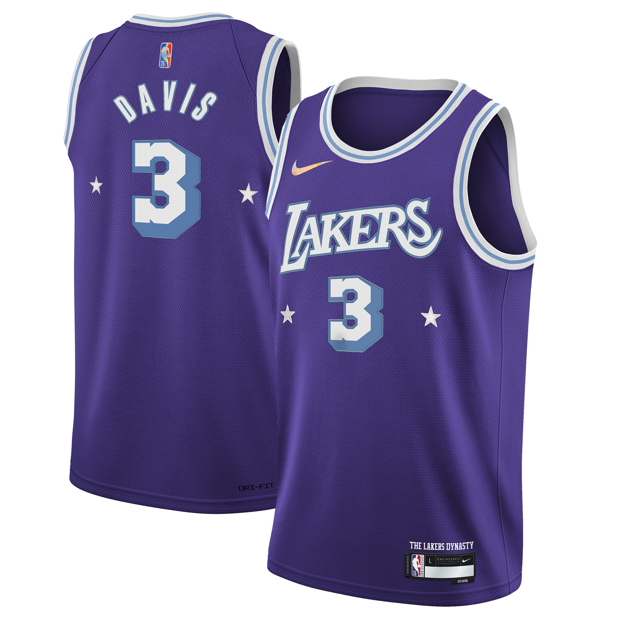 Anthony Davis Los Angeles Lakers 2021/22 Swingman Jersey – City Edition – Purple NBA