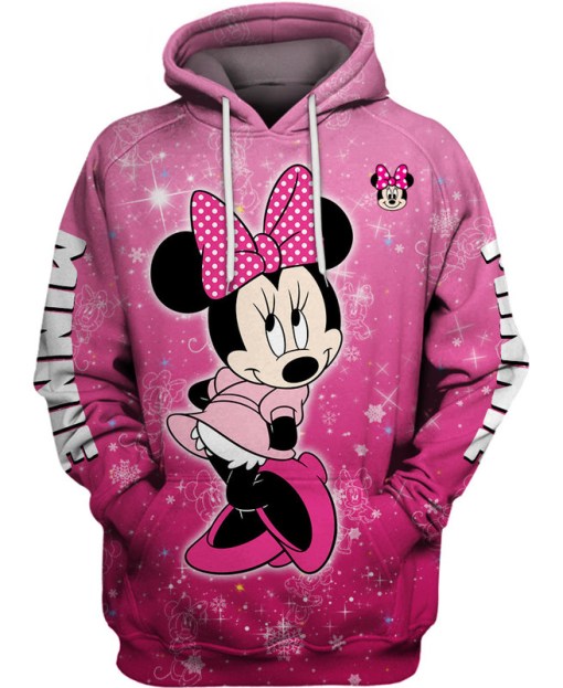 Adorable Minnie Mouse Gift For Anime Fan 3D Full Printing Hoodie 8678