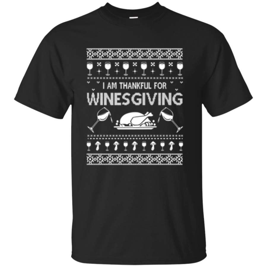 Thanksgiving Winesgiving Ugly Christmas Sweater Shirt