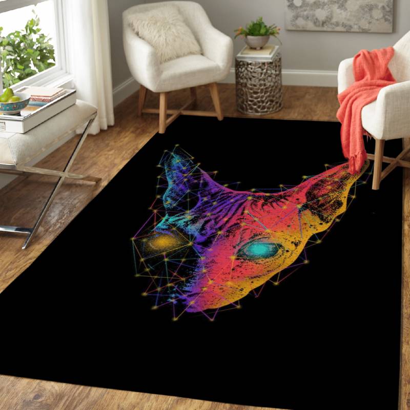 Geometry Sphynx Cat – Animals Area Rug Carpet